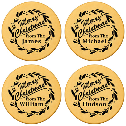 Custom Cookie Embosser Stamp - Personalized Family Name Christmas Gift - Bake The Family Name Into Every Cookie