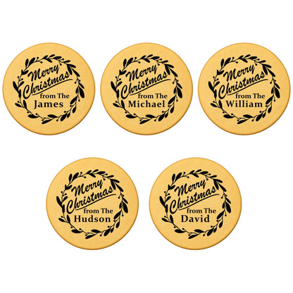Custom Cookie Embosser Stamp - Personalized Family Name Christmas Gift - Bake The Family Name Into Every Cookie