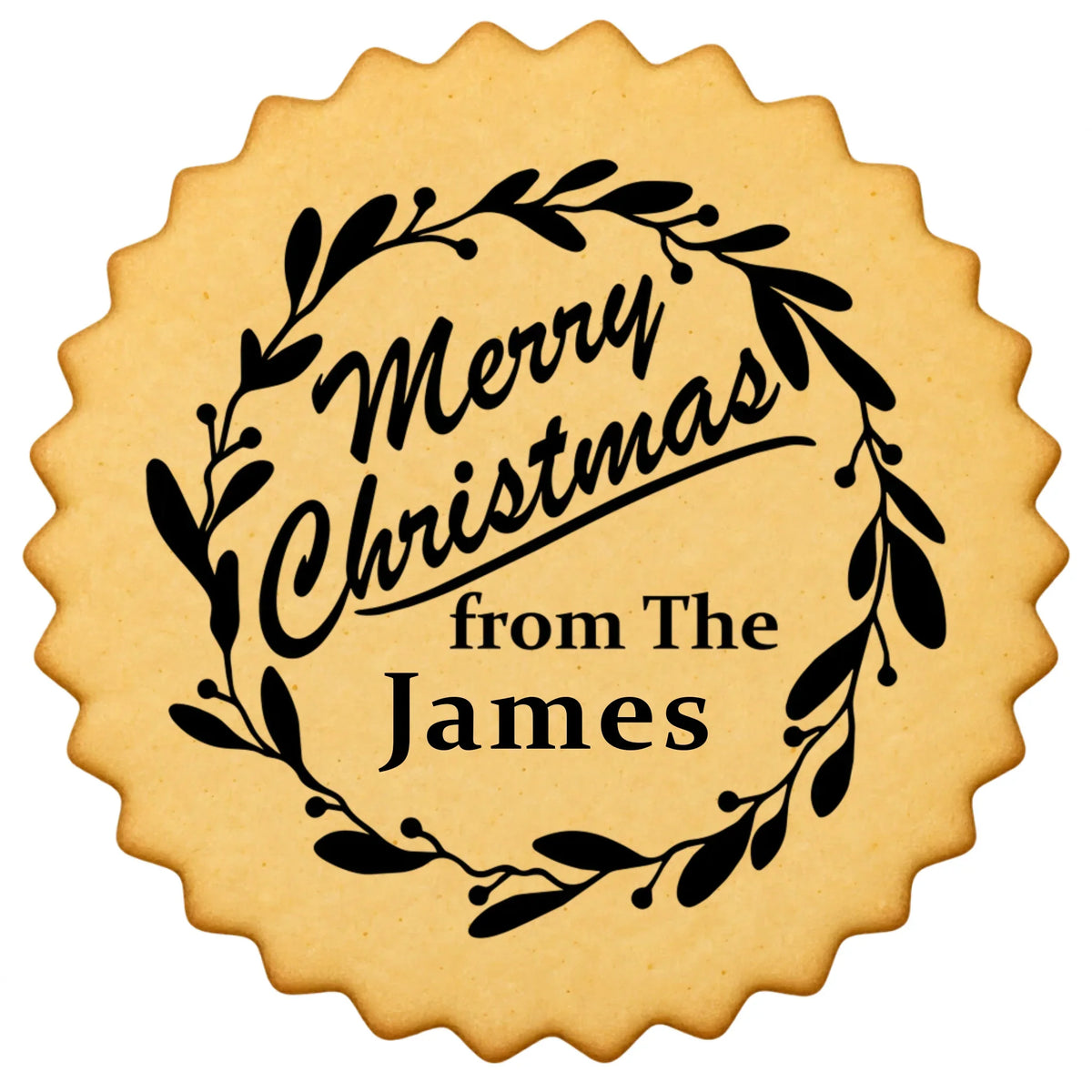 Custom Cookie Embosser Stamp - Personalized Family Name Christmas Gift - Bake The Family Name Into Every Cookie