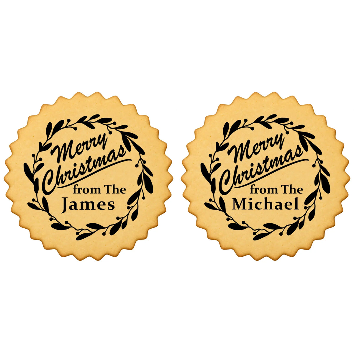 Custom Cookie Embosser Stamp - Personalized Family Name Christmas Gift - Bake The Family Name Into Every Cookie