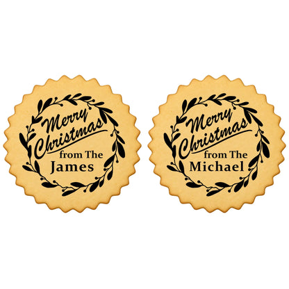 Custom Cookie Embosser Stamp - Personalized Family Name Christmas Gift - Bake The Family Name Into Every Cookie