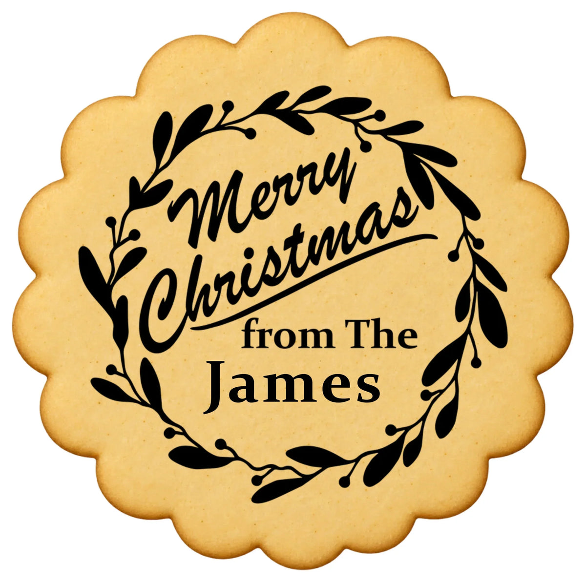 Custom Cookie Embosser Stamp - Personalized Family Name Christmas Gift - Bake The Family Name Into Every Cookie