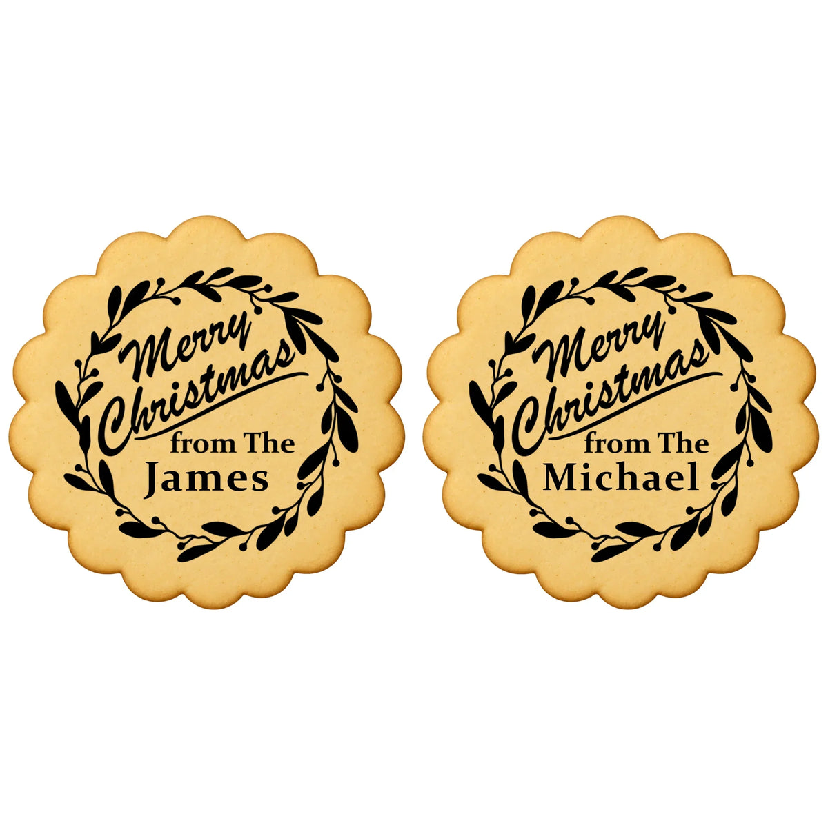 Custom Cookie Embosser Stamp - Personalized Family Name Christmas Gift - Bake The Family Name Into Every Cookie