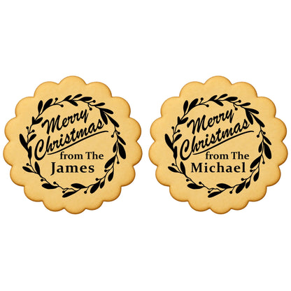 Custom Cookie Embosser Stamp - Personalized Family Name Christmas Gift - Bake The Family Name Into Every Cookie