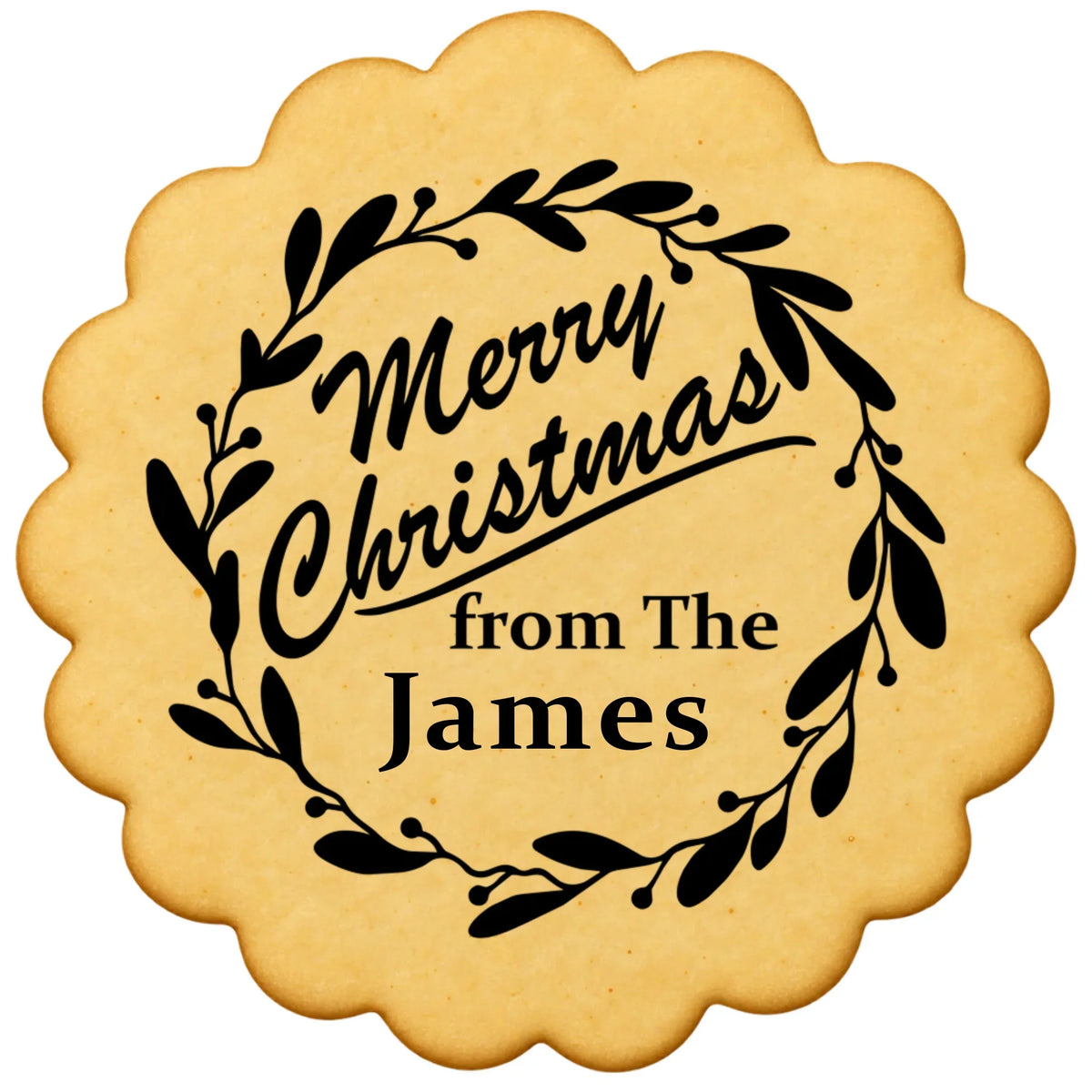 Custom Cookie Embosser Stamp - Personalized Family Name Christmas Gift - Bake The Family Name Into Every Cookie