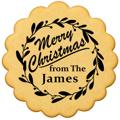 Custom Cookie Embosser Stamp - Personalized Family Name Christmas Gift - Bake The Family Name Into Every Cookie