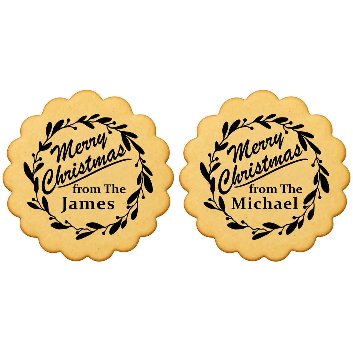 Custom Cookie Embosser Stamp - Personalized Family Name Christmas Gift - Bake The Family Name Into Every Cookie