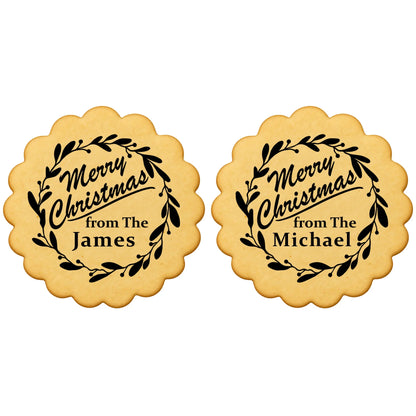 Custom Cookie Embosser Stamp - Personalized Family Name Christmas Gift - Bake The Family Name Into Every Cookie