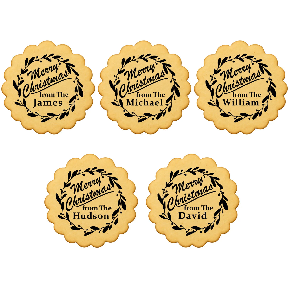 Custom Cookie Embosser Stamp - Personalized Family Name Christmas Gift - Bake The Family Name Into Every Cookie
