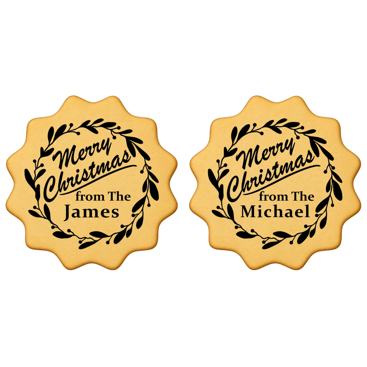 Custom Cookie Embosser Stamp - Personalized Family Name Christmas Gift - Bake The Family Name Into Every Cookie