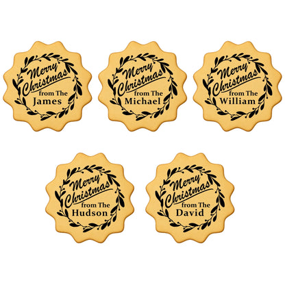 Custom Cookie Embosser Stamp - Personalized Family Name Christmas Gift - Bake The Family Name Into Every Cookie