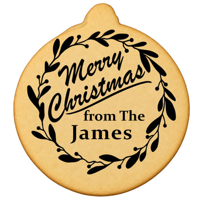 Custom Cookie Embosser Stamp - Personalized Family Name Christmas Gift - Bake The Family Name Into Every Cookie