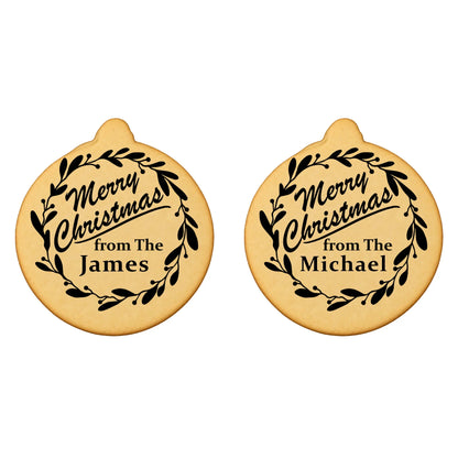 Custom Cookie Embosser Stamp - Personalized Family Name Christmas Gift - Bake The Family Name Into Every Cookie