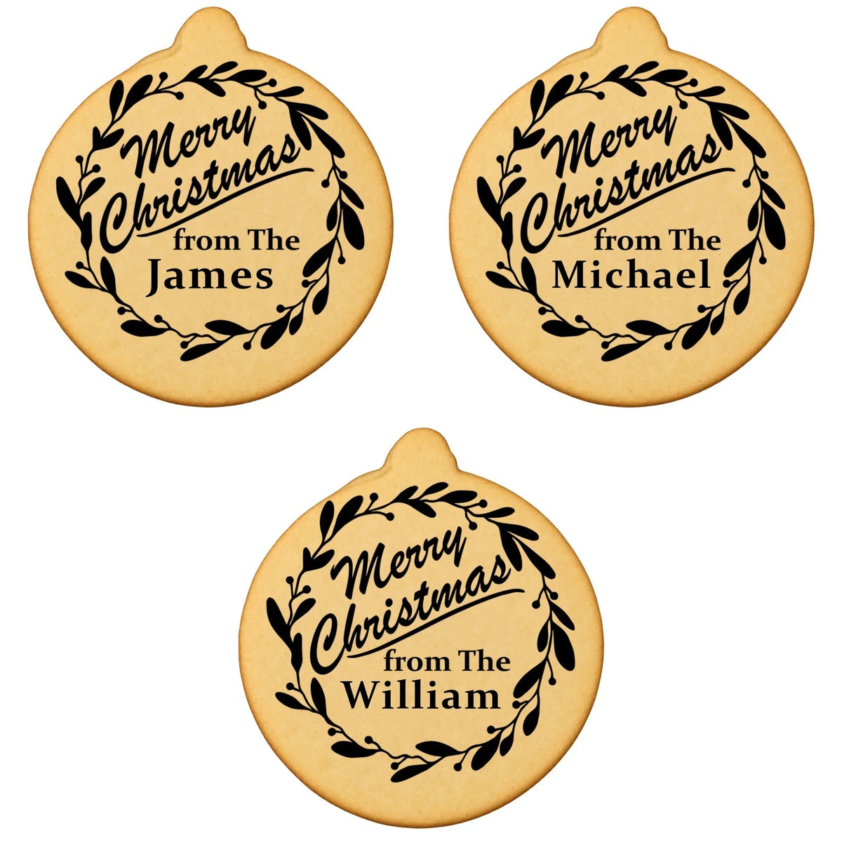 Custom Cookie Embosser Stamp - Personalized Family Name Christmas Gift - Bake The Family Name Into Every Cookie
