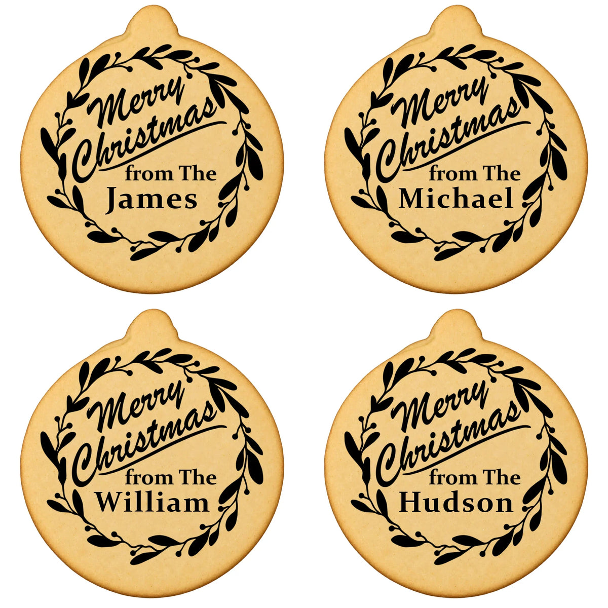 Custom Cookie Embosser Stamp - Personalized Family Name Christmas Gift - Bake The Family Name Into Every Cookie