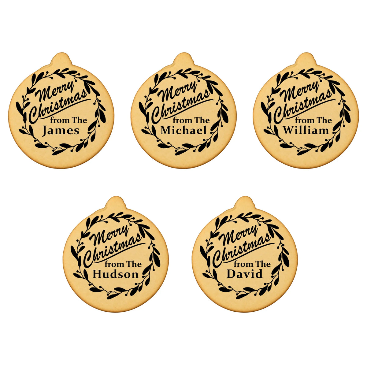 Custom Cookie Embosser Stamp - Personalized Family Name Christmas Gift - Bake The Family Name Into Every Cookie