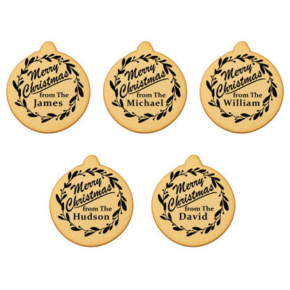 Custom Cookie Embosser Stamp - Personalized Family Name Christmas Gift - Bake The Family Name Into Every Cookie