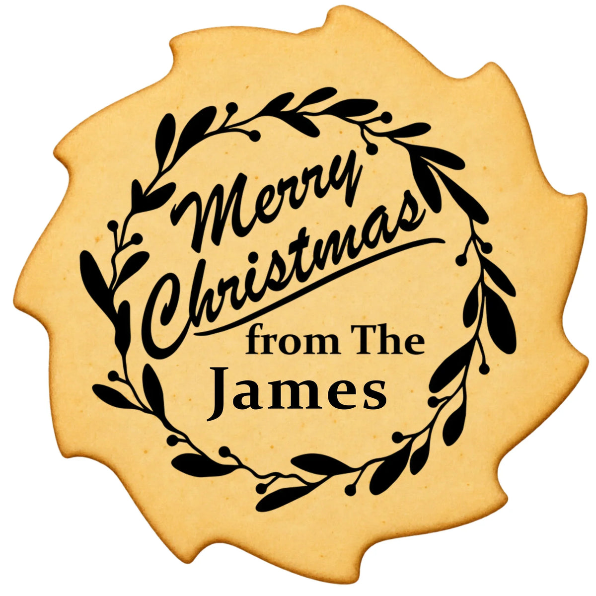 Custom Cookie Embosser Stamp - Personalized Family Name Christmas Gift - Bake The Family Name Into Every Cookie