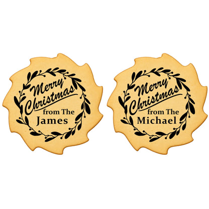 Custom Cookie Embosser Stamp - Personalized Family Name Christmas Gift - Bake The Family Name Into Every Cookie