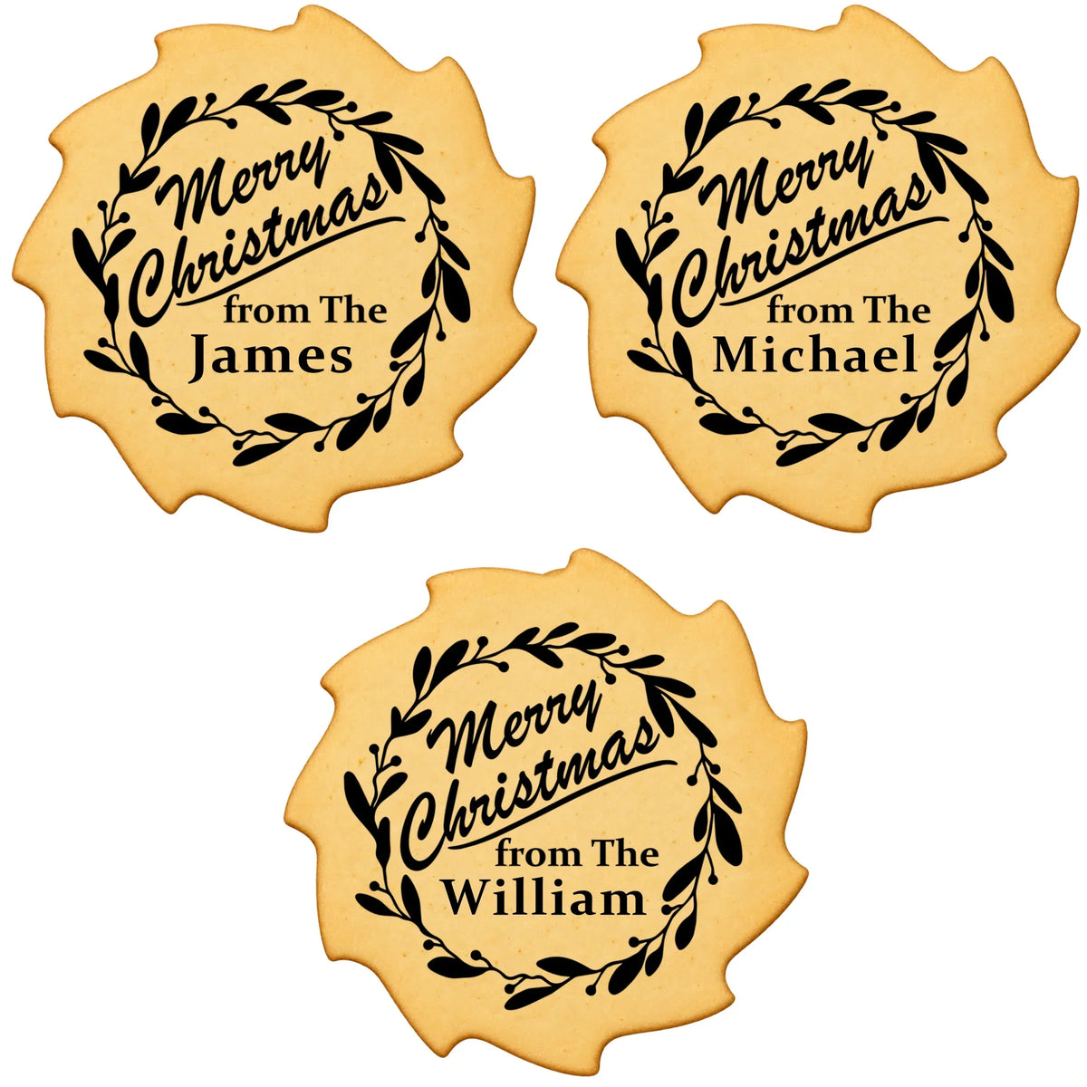 Custom Cookie Embosser Stamp - Personalized Family Name Christmas Gift - Bake The Family Name Into Every Cookie