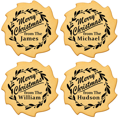 Custom Cookie Embosser Stamp - Personalized Family Name Christmas Gift - Bake The Family Name Into Every Cookie