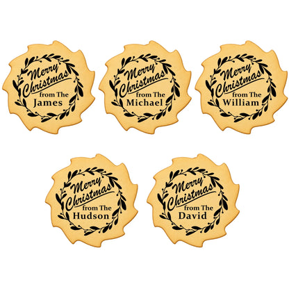 Custom Cookie Embosser Stamp - Personalized Family Name Christmas Gift - Bake The Family Name Into Every Cookie
