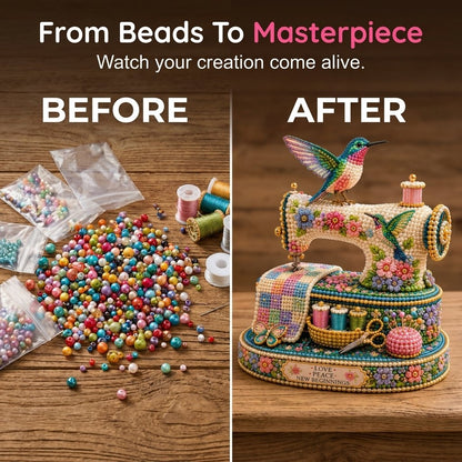🐦🌸 Spring Hummingbird Sewing Machine DIY Kit 🧵 3D Spring Keepsake Edition💐