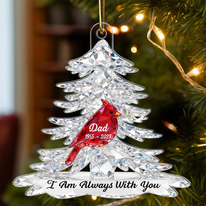 Cardinals Memorial - Personalized Acrylic Ornament - Remembrance Gift, Sympathy Gift For Whole Family, Extended Family