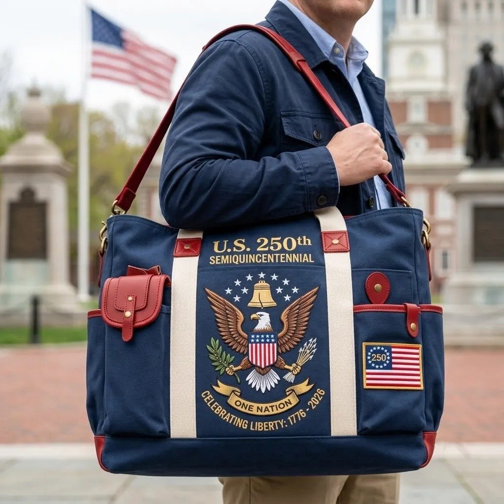 Personalized USA 250th Anniversary Edition Heavy-Duty Multifunctional Outdoor Tote Bag