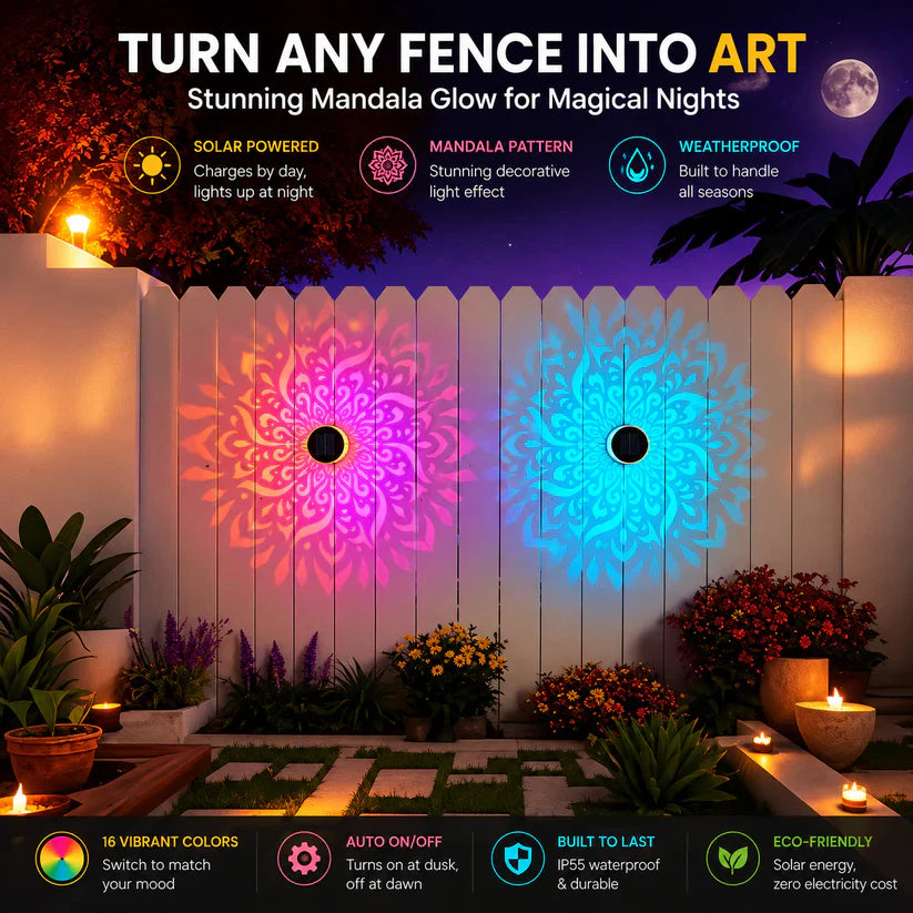 🌙 2026 New Solar Mandala Lights