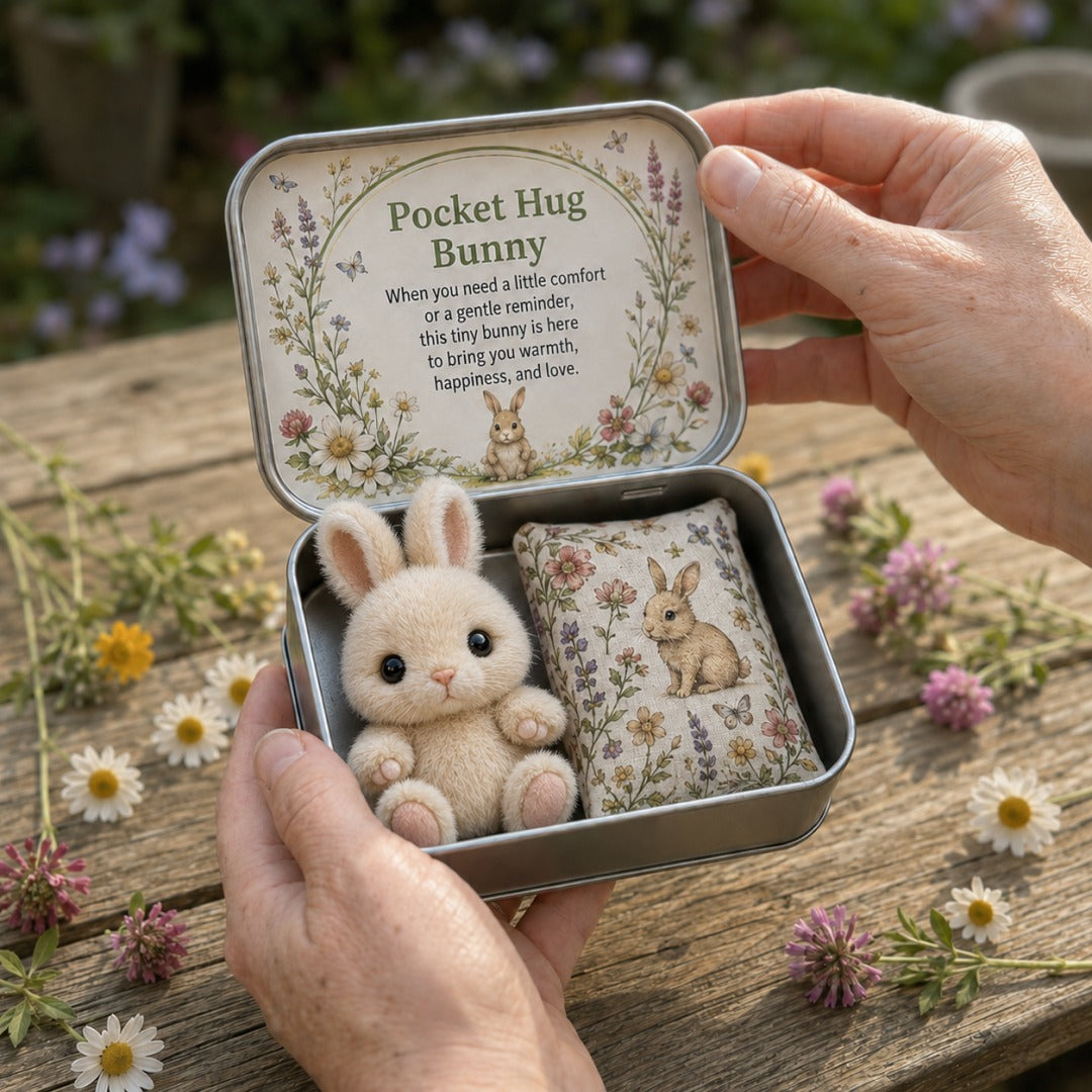 Pocket Hug Plush Keepsake Tin – Mini Comfort Gift (BUY 2 10% OFF)