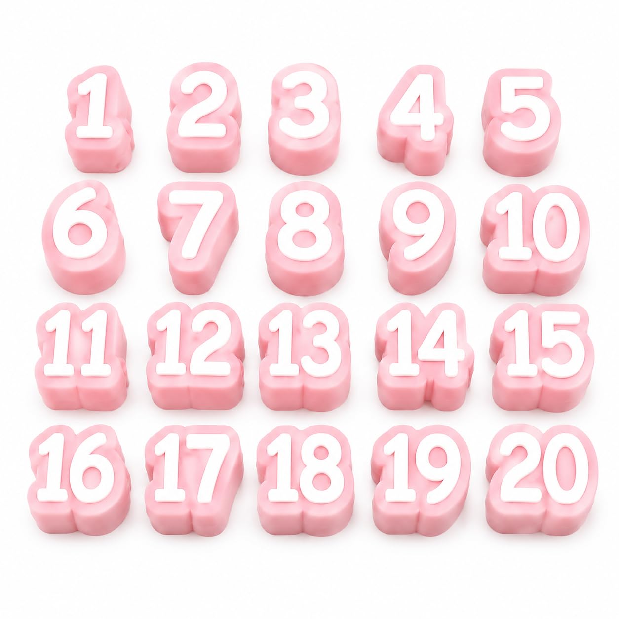 20 Pcs Number Pencil Toppers 1-20, Reusable Classroom Pencil Labels for Teachers, Pencil Tracking Markers for Student Number System, School Supply Station and Classroom Organization