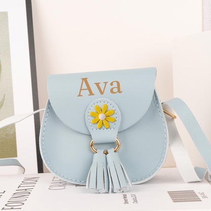 Personalized Kid Flower Crossbody Bag