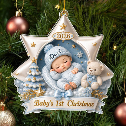 Born For Christmas Magic - Personalized 3D Effect Acrylic Ornament