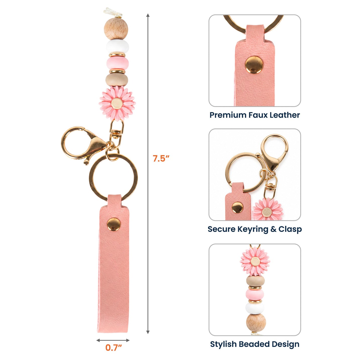 Bridesmaid Gift Custom Name & Birth Flower Wedding Gifts For Bridesmaid, BFF - Personalized Keychain