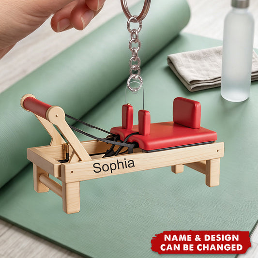 Custom Pilates Equipment Gift for Pilates Lover - Personalized Acrylic  Keychain