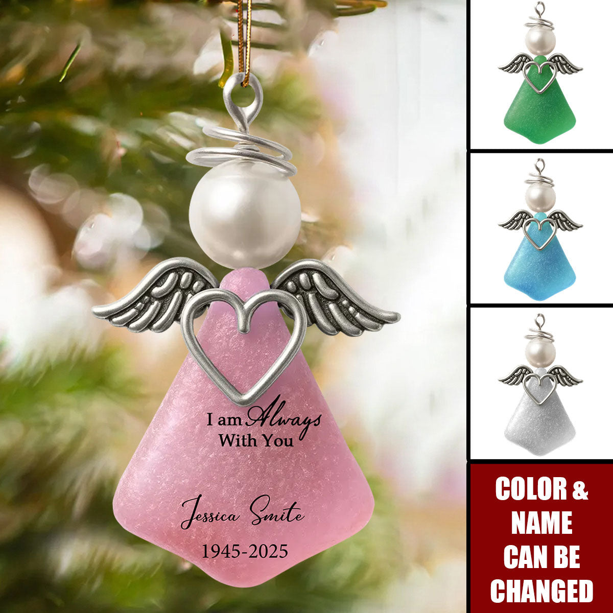 I Am Always with You - Personalized Ornament - Heartfelt Memorial Christmas Gift for Loved Ones