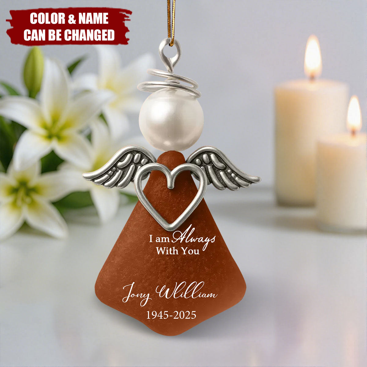 I Am Always with You - Personalized Ornament - Heartfelt Memorial Christmas Gift for Loved Ones