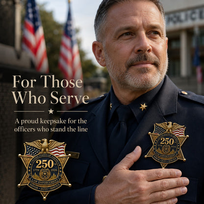 ⚡️Last Day 49% OFF - America 250 Law Enforcement Brooch