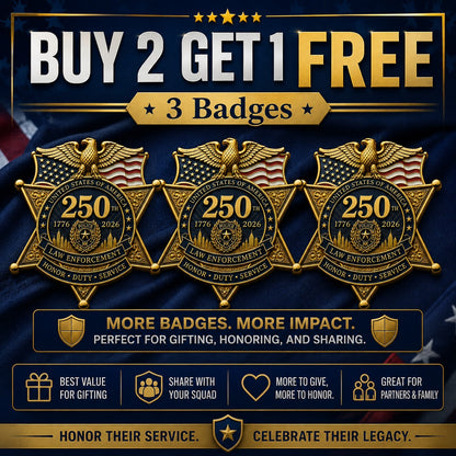 ⚡️Last Day 49% OFF - America 250 Law Enforcement Brooch