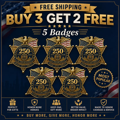 ⚡️Last Day 49% OFF - America 250 Law Enforcement Brooch