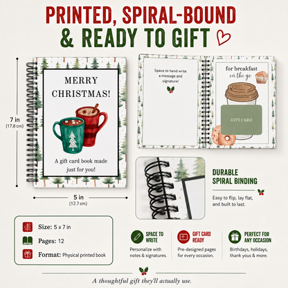 🔥 Christmas Gift Card Book (Buy 2 get 1 free & Buy 3 get 2 free)