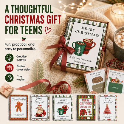🔥 Christmas Gift Card Book (Buy 2 get 1 free & Buy 3 get 2 free)