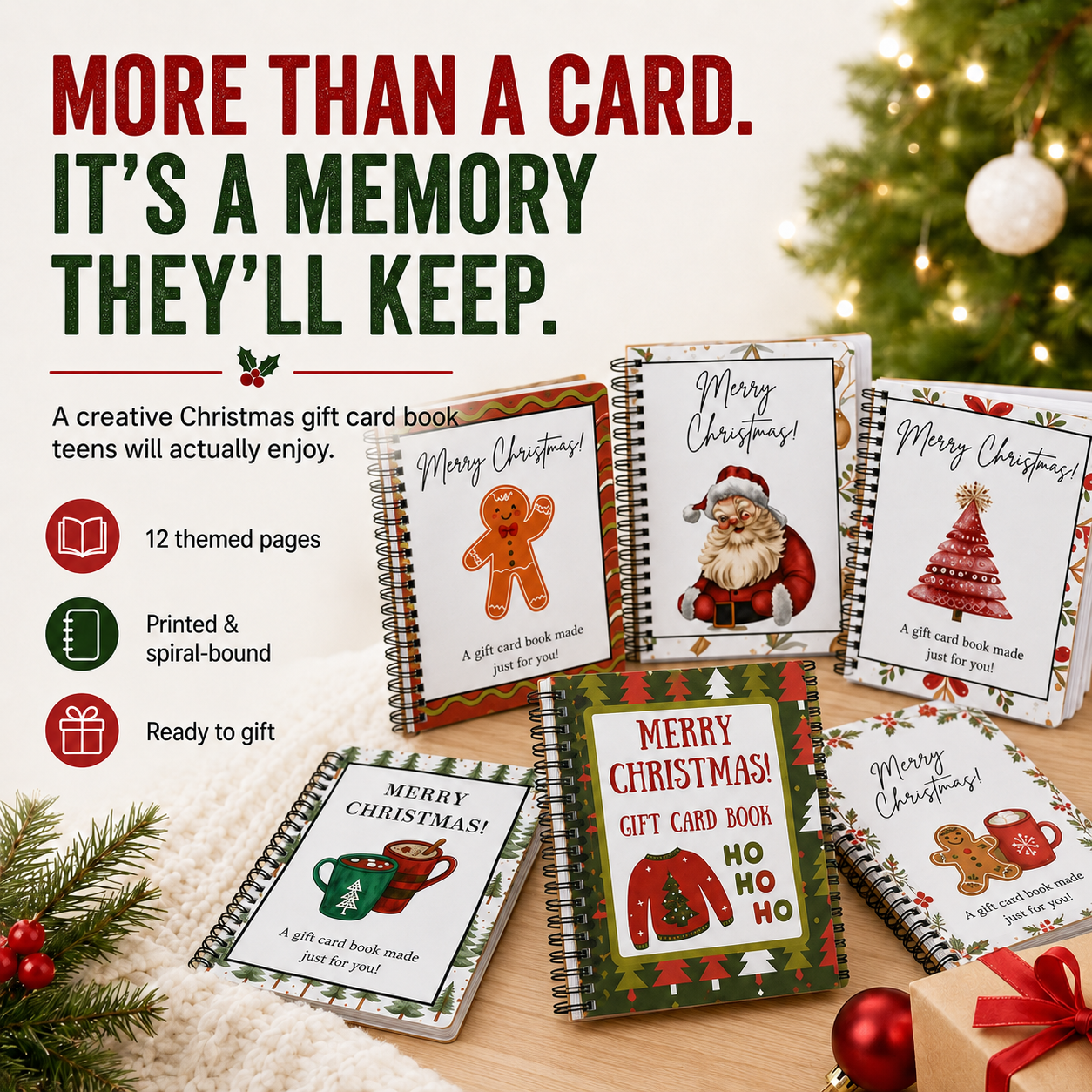 🔥 Christmas Gift Card Book (Buy 2 get 1 free & Buy 3 get 2 free)