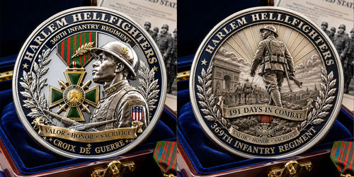 Harlem Hellfighters Commemorative Metal Medal – 369th Infantry Regiment Tribute