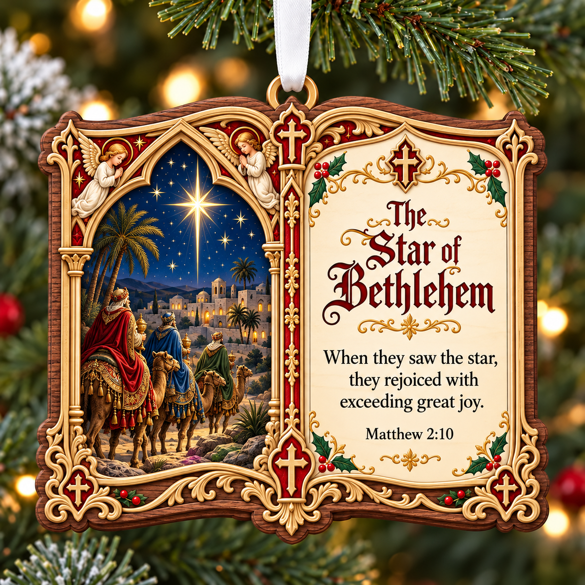 ✝️🎄Christian Christmas Scripture Ornaments – A Beautiful Celebration of Faith