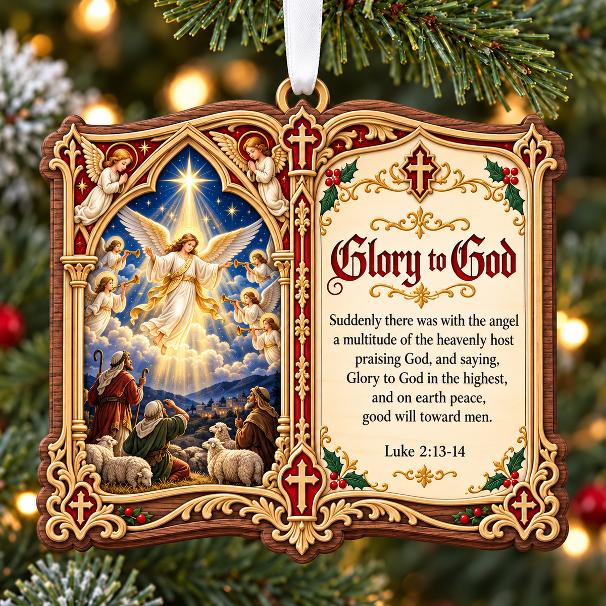 ✝️🎄Christian Christmas Scripture Ornaments – A Beautiful Celebration of Faith