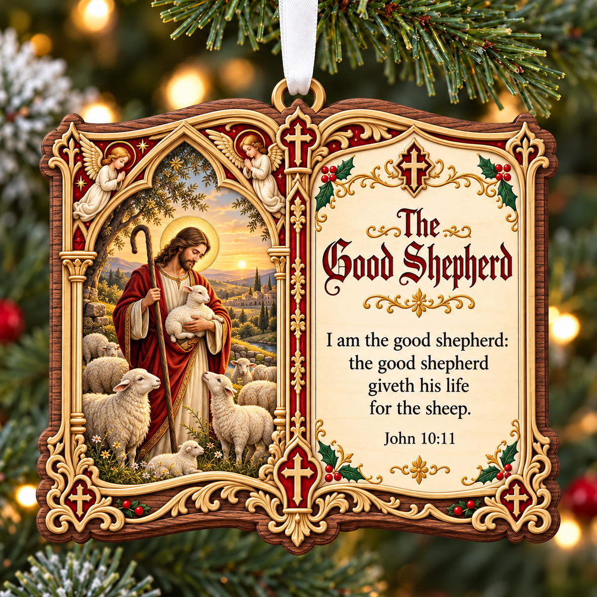 ✝️🎄Christian Christmas Scripture Ornaments – A Beautiful Celebration of Faith