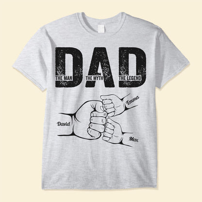 Father's Day Gifts, Dad The Man The Myth The Legend - Personalized Shirt Father's Day