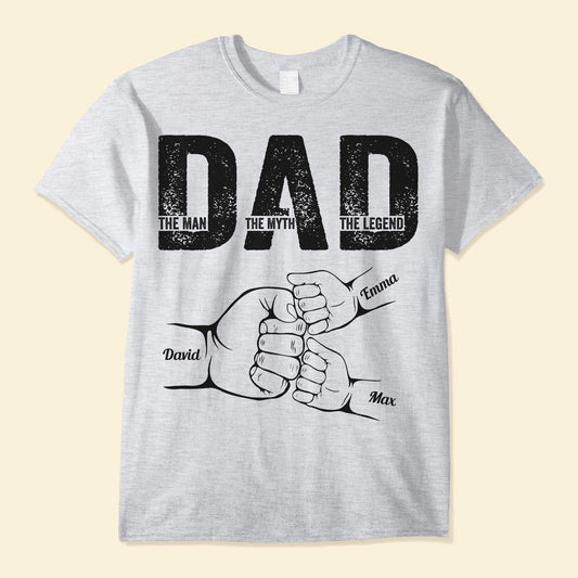 Father's Day Gifts, Dad The Man The Myth The Legend - Personalized Shirt Father's Day